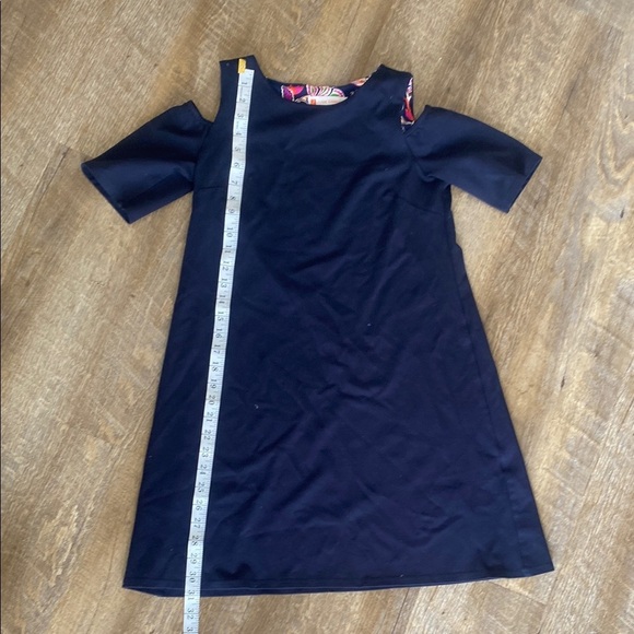 Jude Connally Navy Blue Cold ShoulderDress XS - Picture 5 of 7